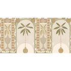 Jungle Arches Beige New Primitivism Mural by Tres Tintas