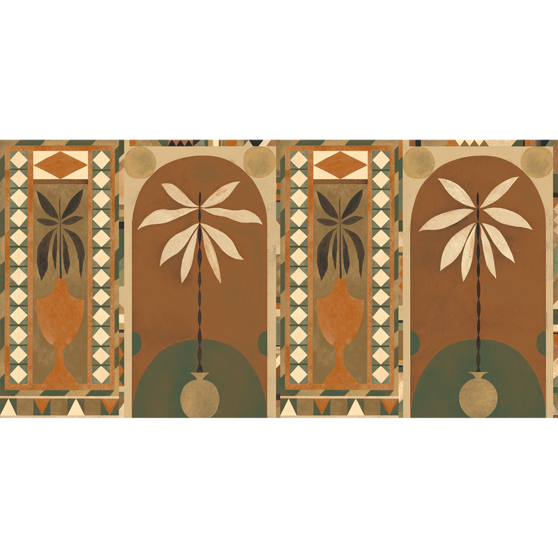 Jungle Arches Toasted New Primitivism Mural by Tres Tintas
