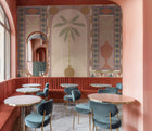 Jungle Arches Pink New Primitivism Mural by Tres Tintas