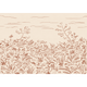 Floral Cave Red New Primitivism Mural by Tres Tintas