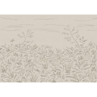 Floral Cave Grey New Primitivism Mural by Tres Tintas