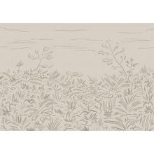 Floral Cave Grey New Primitivism Mural by Tres Tintas