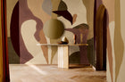 Abstract Mex Purple New Primitivism Mural by Tres Tintas