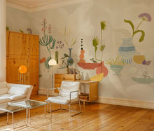 Centrepiece Composition Red New Primitivism Mural by Tres Tintas