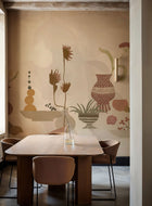 Centrepiece Composition Pink New Primitivism Mural by Tres Tintas