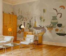 Centrepiece Composition Purple New Primitivism Mural by Tres Tintas