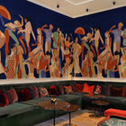 Verbena Mazarine Solera Mural by Tres Tintas