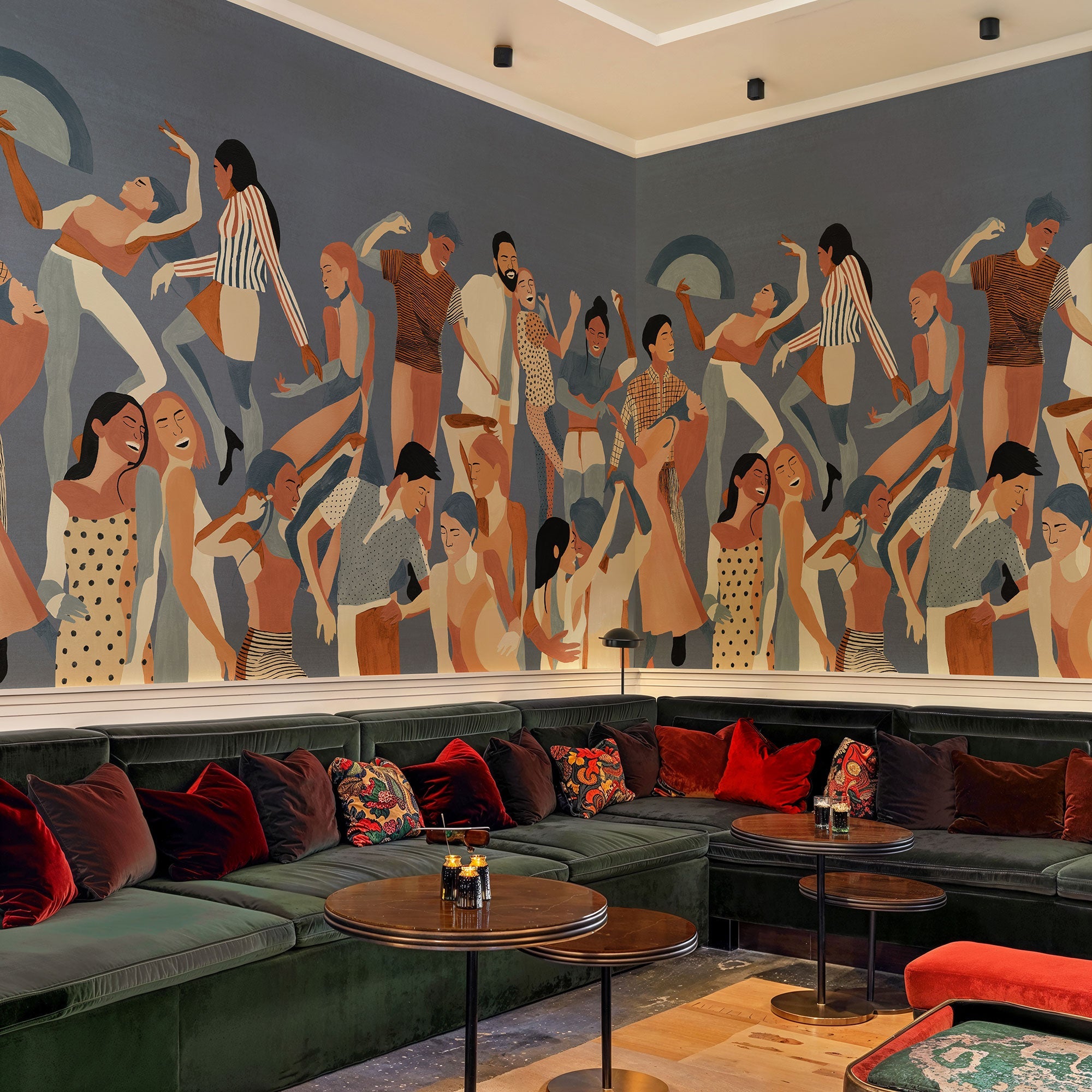 Verbena Blue Solera Mural by Tres Tintas
