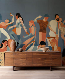 Verbena Blue Solera Mural by Tres Tintas