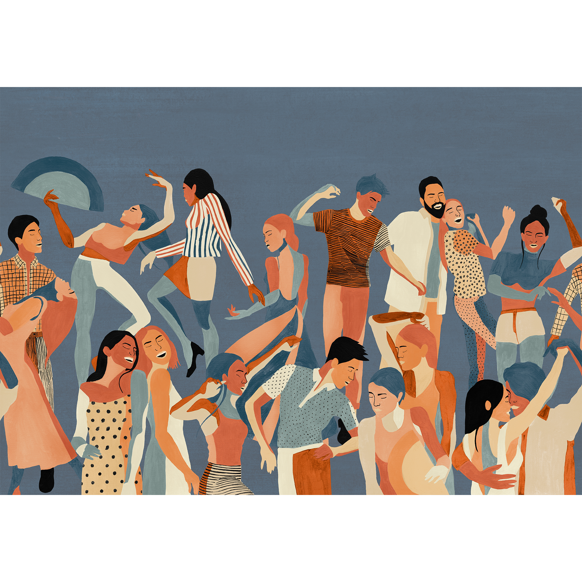 Verbena Blue Solera Mural by Tres Tintas