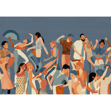 Verbena Blue Solera Mural by Tres Tintas