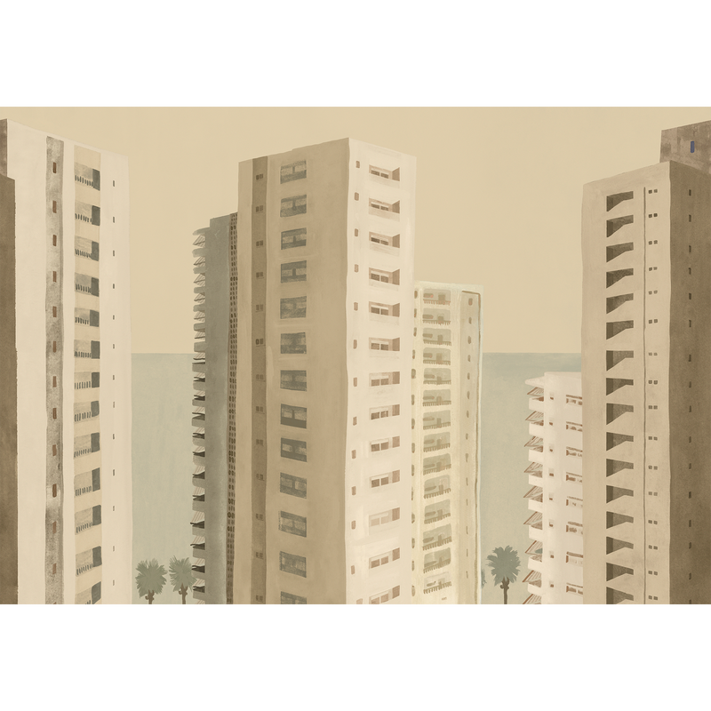 Benidorm Beige Solera Mural by Tres Tintas