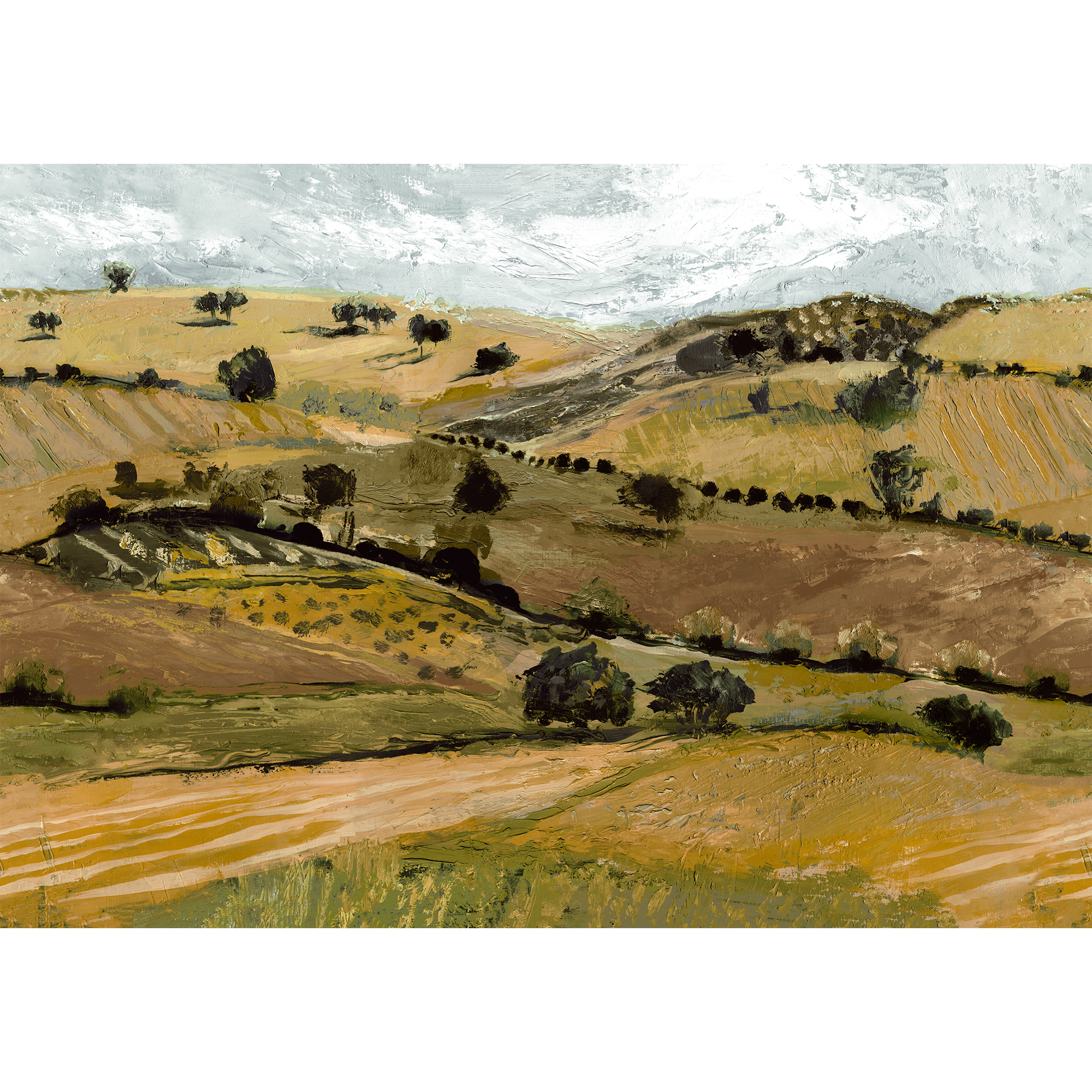 Quijote Yellow Solera Mural by Tres Tintas