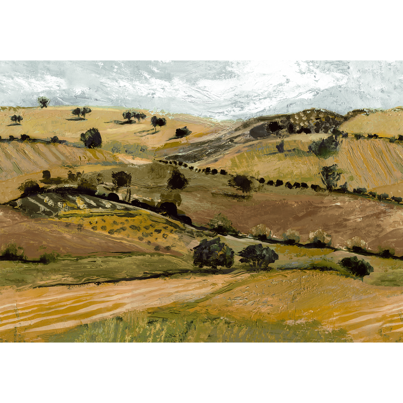 Quijote Yellow Solera Mural by Tres Tintas