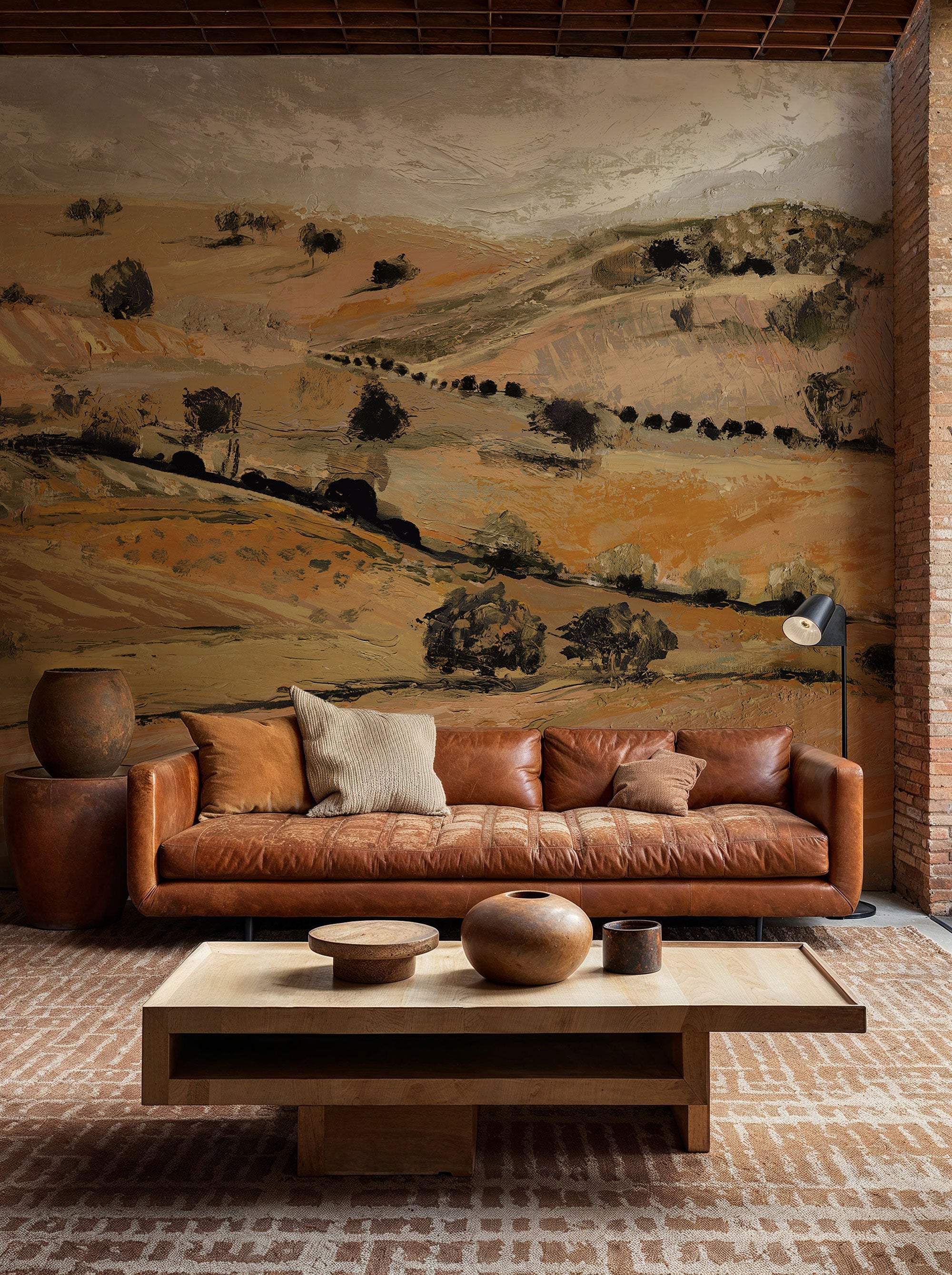 Quijote Orange Solera Mural by Tres Tintas