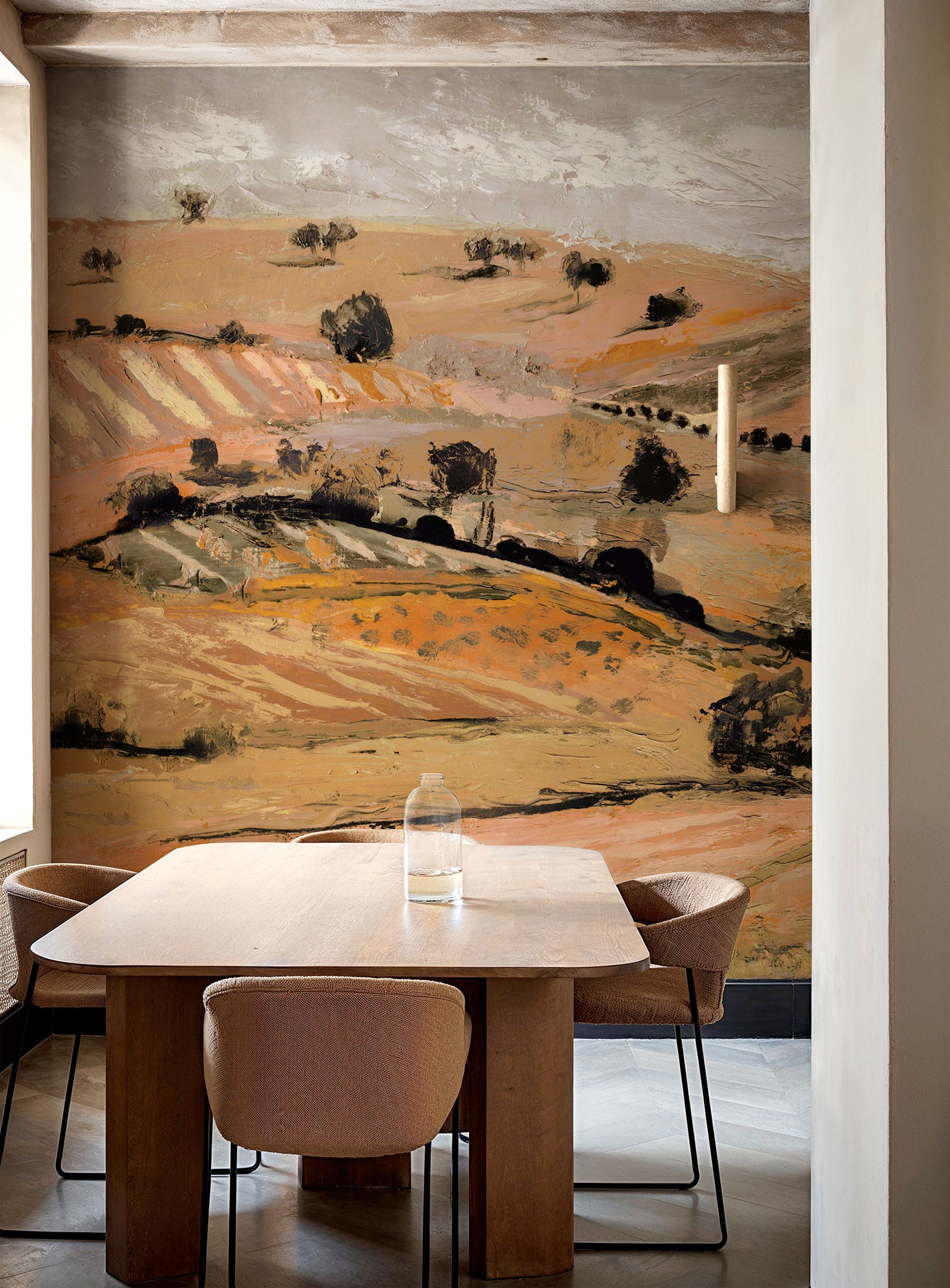 Quijote Orange Solera Mural by Tres Tintas