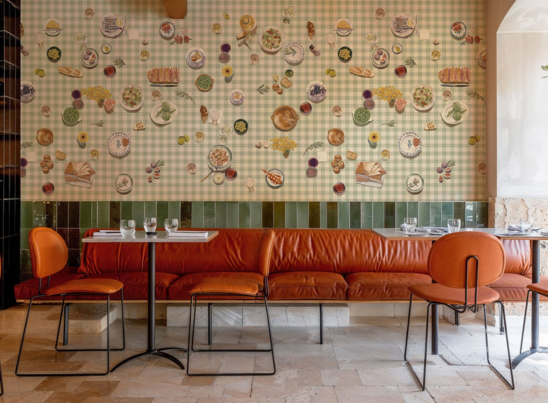 Tapeo Vichy Solera Mural by Tres Tintas