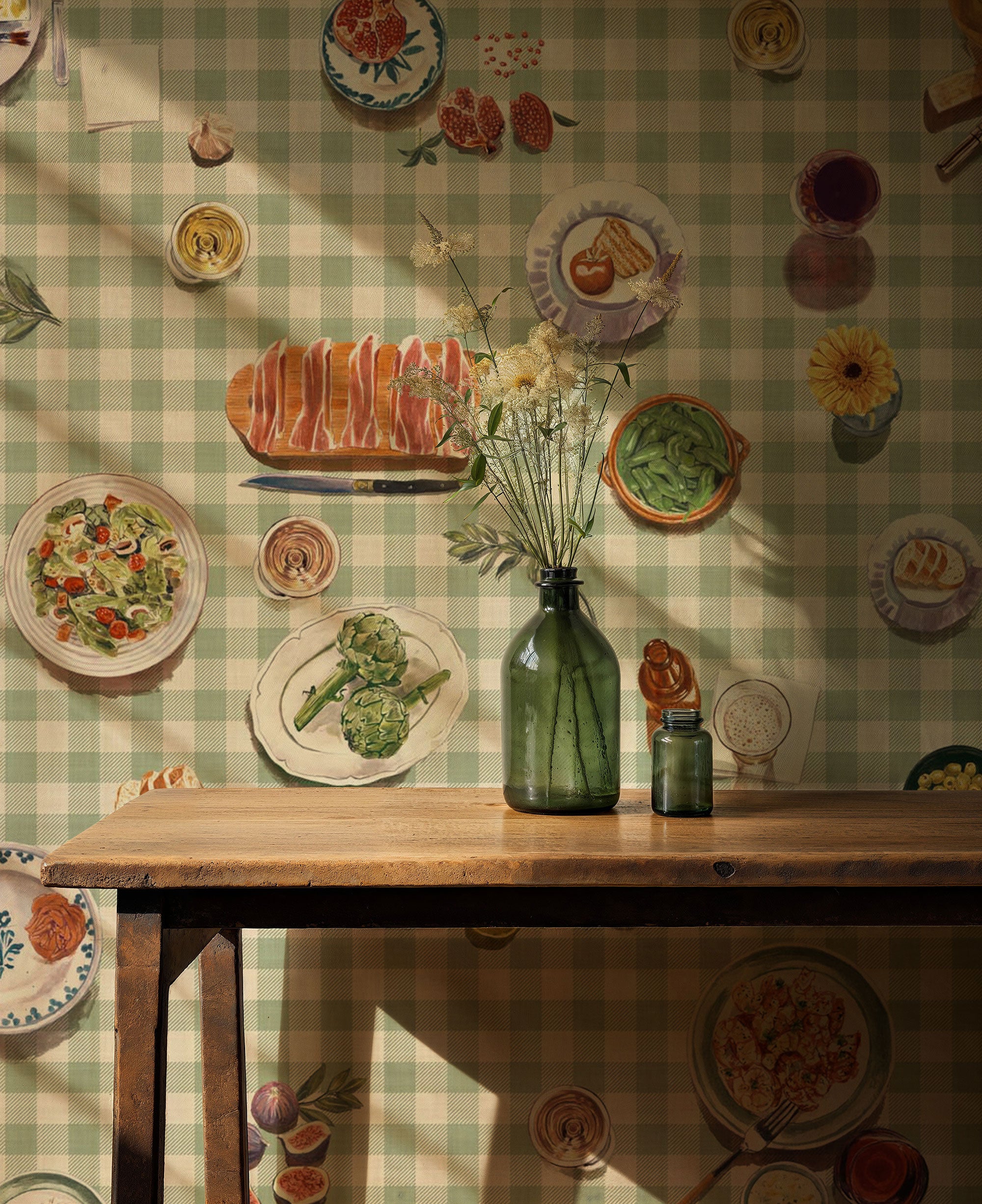 Tapeo Vichy Solera Mural by Tres Tintas
