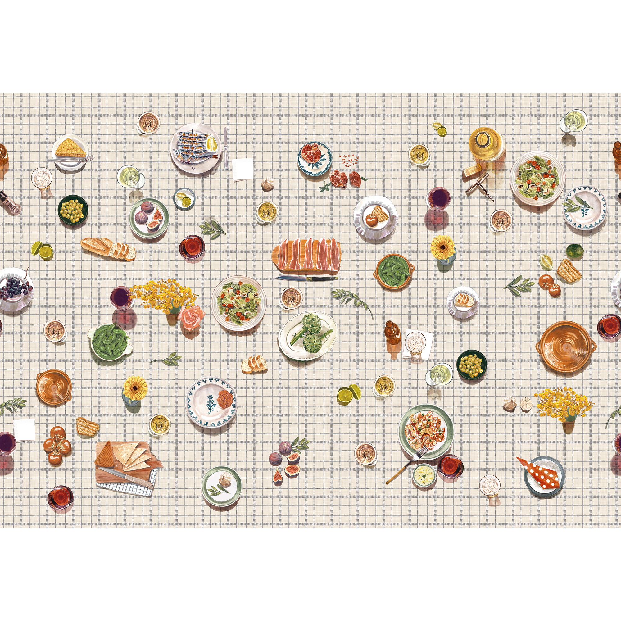Tapeo Squares Solera Mural by Tres Tintas