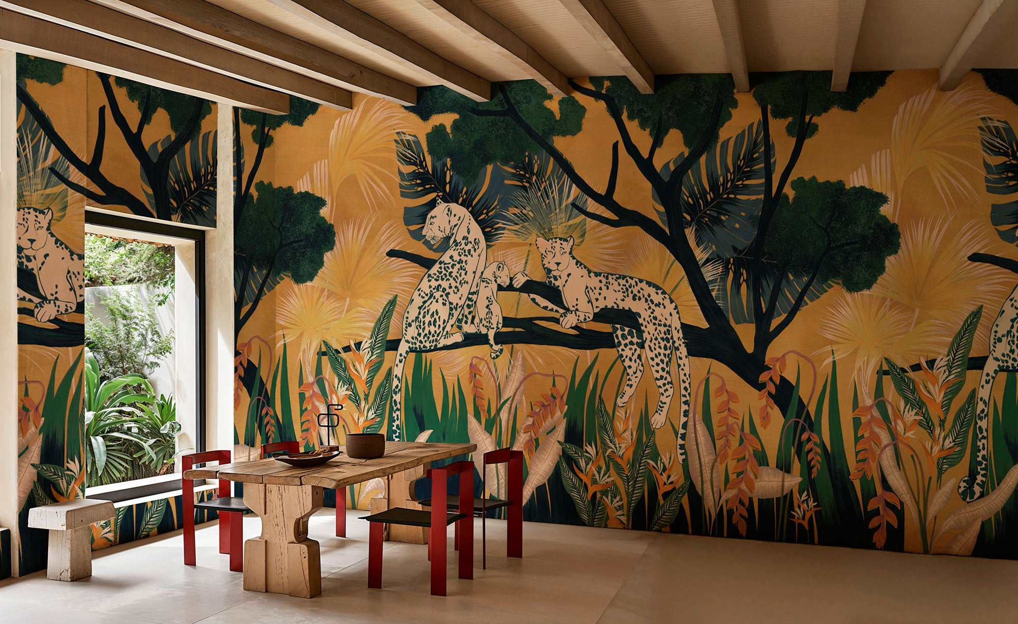 Onca Ambar Bossa Nova Mural by Tres Tintas (400x280cm)