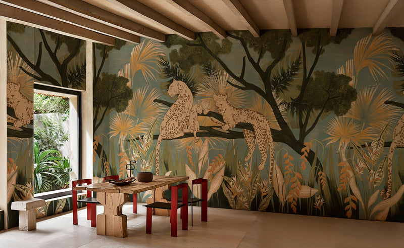 Onca Indigo Bossa Nova Mural by Tres Tintas (400x280cm)