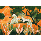 Onca Naranja Bossa Nova Mural by Tres Tintas (400x280cm)