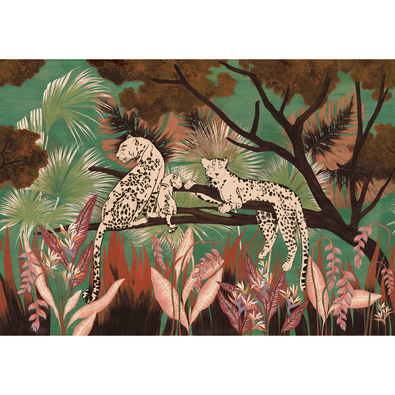 Onca Turquesa Bossa Nova Mural by Tres Tintas (400x280cm)