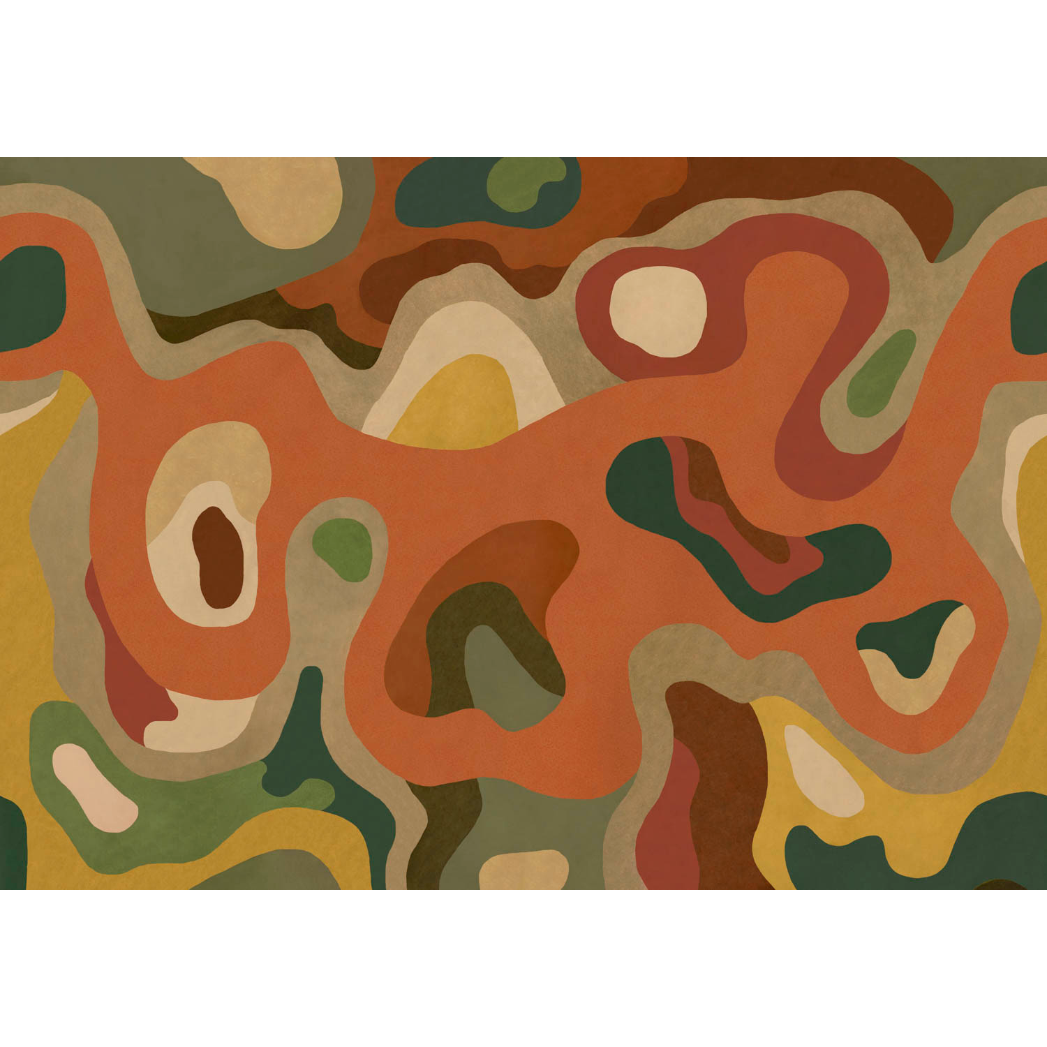 Burle Terracota Bossa Nova Mural by Tres Tintas (400x280cm)