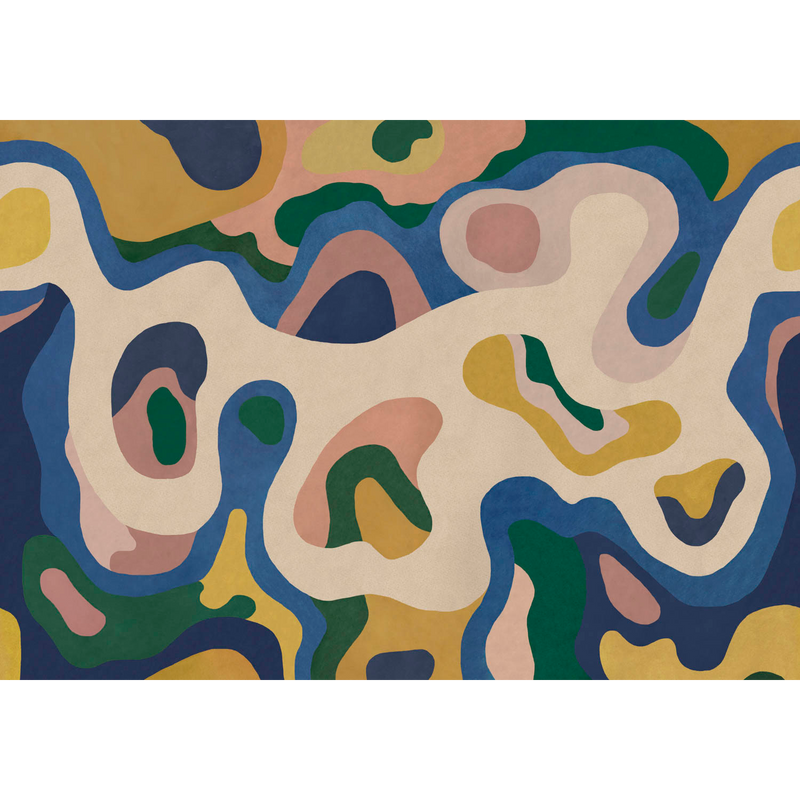 Burle Cobalto Bossa Nova Mural by Tres Tintas (400x280cm)