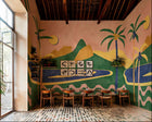 Janeiro Rosa Bossa Nova Mural by Tres Tintas (400x280cm)