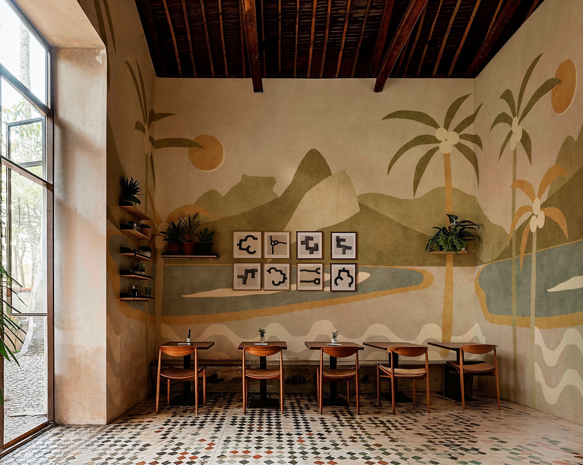 Janeiro Arena Bossa Nova Mural by Tres Tintas (400x280cm)