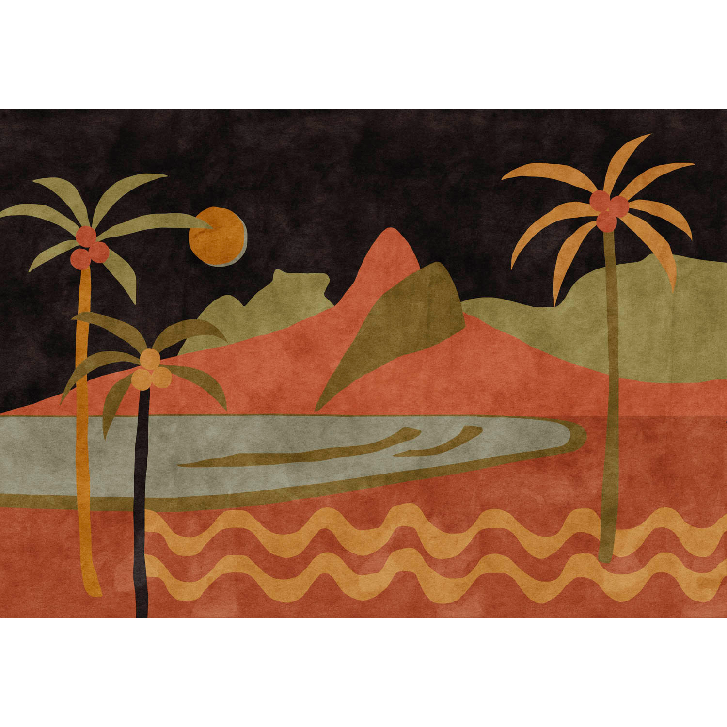 Janeiro Ebano Bossa Nova Mural by Tres Tintas (400x280cm)
