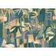 Amazonia Cobalto Bossa Nova Mural by Tres Tintas (400x280cm)