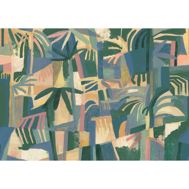 Amazonia Cobalto Bossa Nova Mural by Tres Tintas (400x280cm)