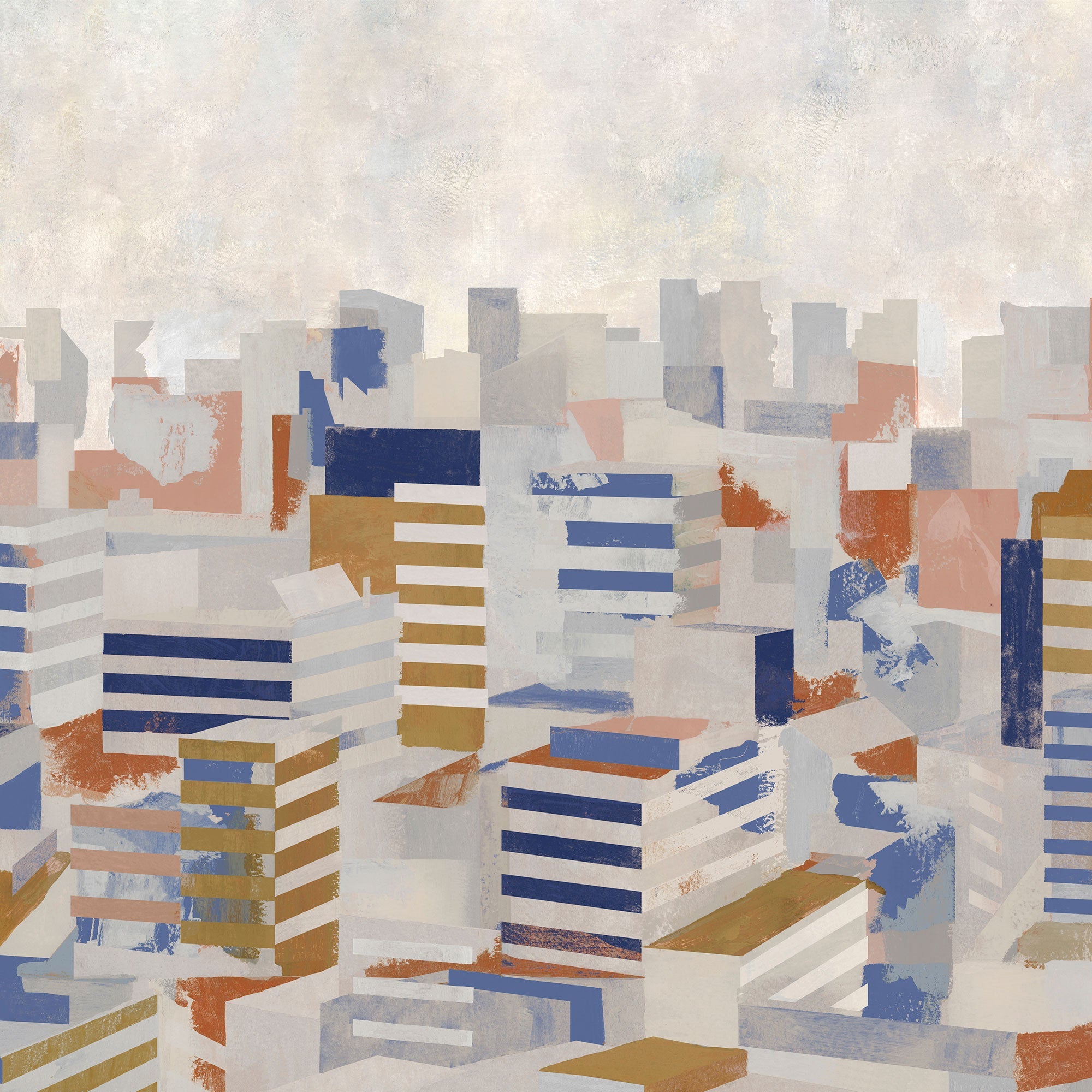 Skyline Sky Urban Tribe Mural by Tres Tintas (400x280cm)