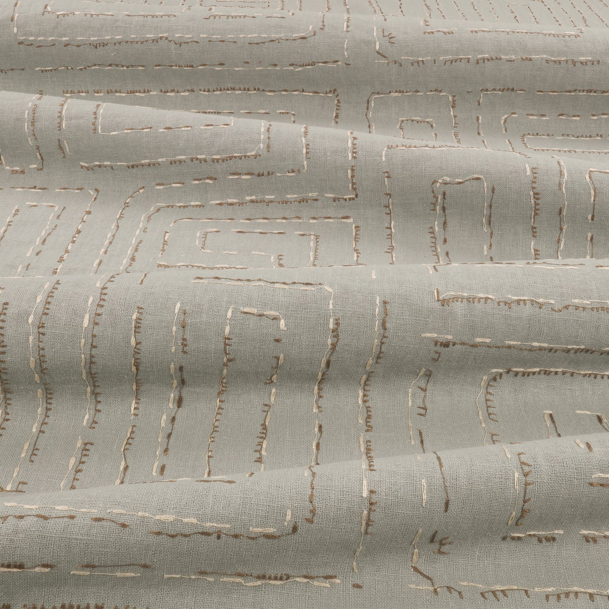 Kuba Embroidery Indian Blue
