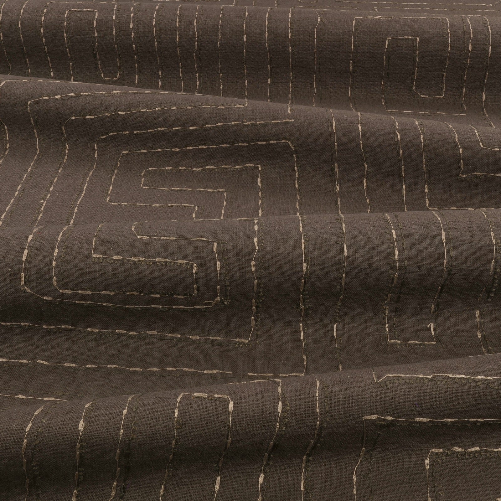 Kuba Embroidery Gunmetal