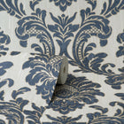 M95622 Milano Vymura Damask Blue Wallpaper by Fine DŽcor