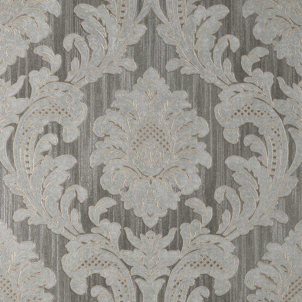 M95623 Milano Vymura Damask Grey Wallpaper by Fine DŽcor