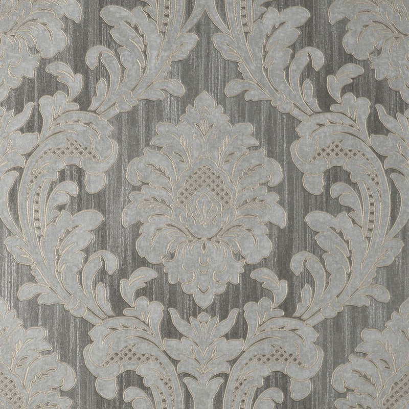 M95623 Milano Vymura Damask Grey Wallpaper by Fine DŽcor