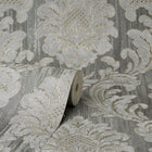 M95623 Milano Vymura Damask Grey Wallpaper by Fine DŽcor