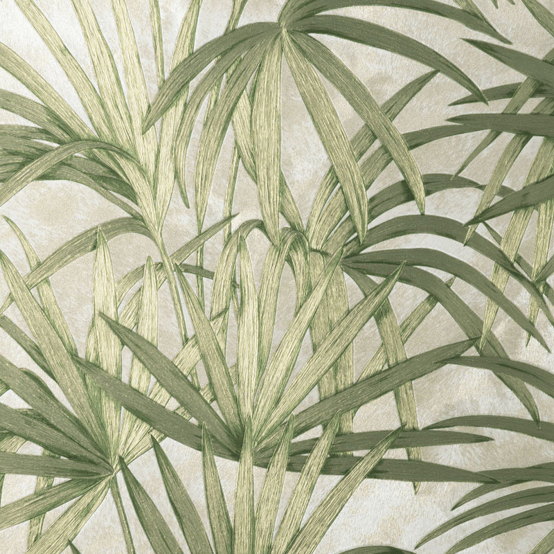 M95624 Milano Vymura Palm Leaf Green Wallpaper by Fine DŽcor