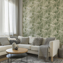 M95624 Milano Vymura Palm Leaf Green Wallpaper by Fine DŽcor