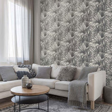 M95625 Milano Vymura Palm Leaf Grey Wallpaper by Fine DŽcor