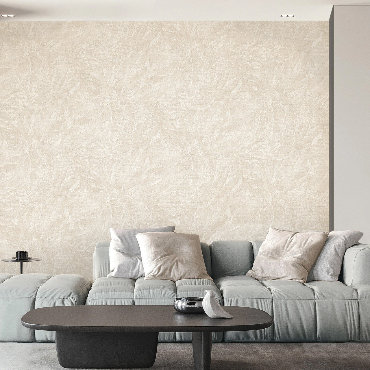 M95662 Aspen Leaf Natural Vymura Wallpaper by Fine Decor