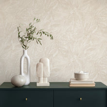 M95662 Aspen Leaf Natural Vymura Wallpaper by Fine Decor
