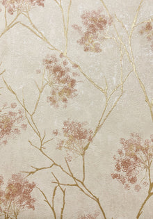 M95670 Sofia Sprig Blush Vymura Wallpaper by Fine Decor