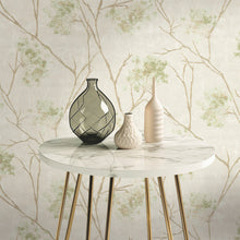 M95671 Sofia Sprig Green Vymura Wallpaper by Fine Decor