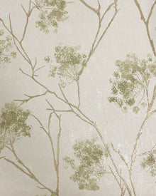 M95671 Sofia Sprig Green Vymura Wallpaper by Fine Decor