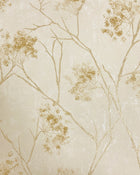 M95672 Sofia Sprig Gold Vymura Wallpaper by Fine Decor